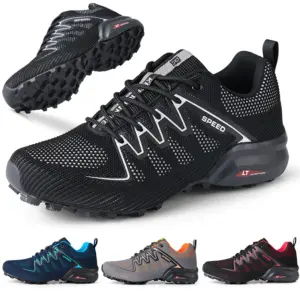 Summer Men's Hiking Shoes Mesh Hiking Tactical Training Shoes Outdoor Walking Travel Hiking Sports Shoes Men Size 40-47
